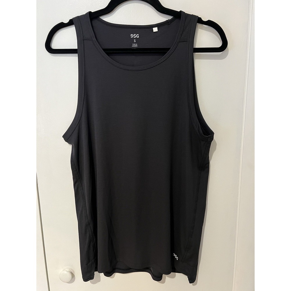 DSG Men's Tank Top Pure‎ Black Size Small Running Training Gymwear Activewear